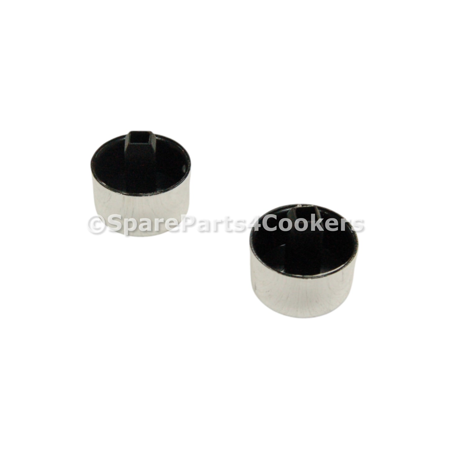 RANGEMASTER Compatible Chrome Silver Ignition and Light Knob / Button P098103 x2