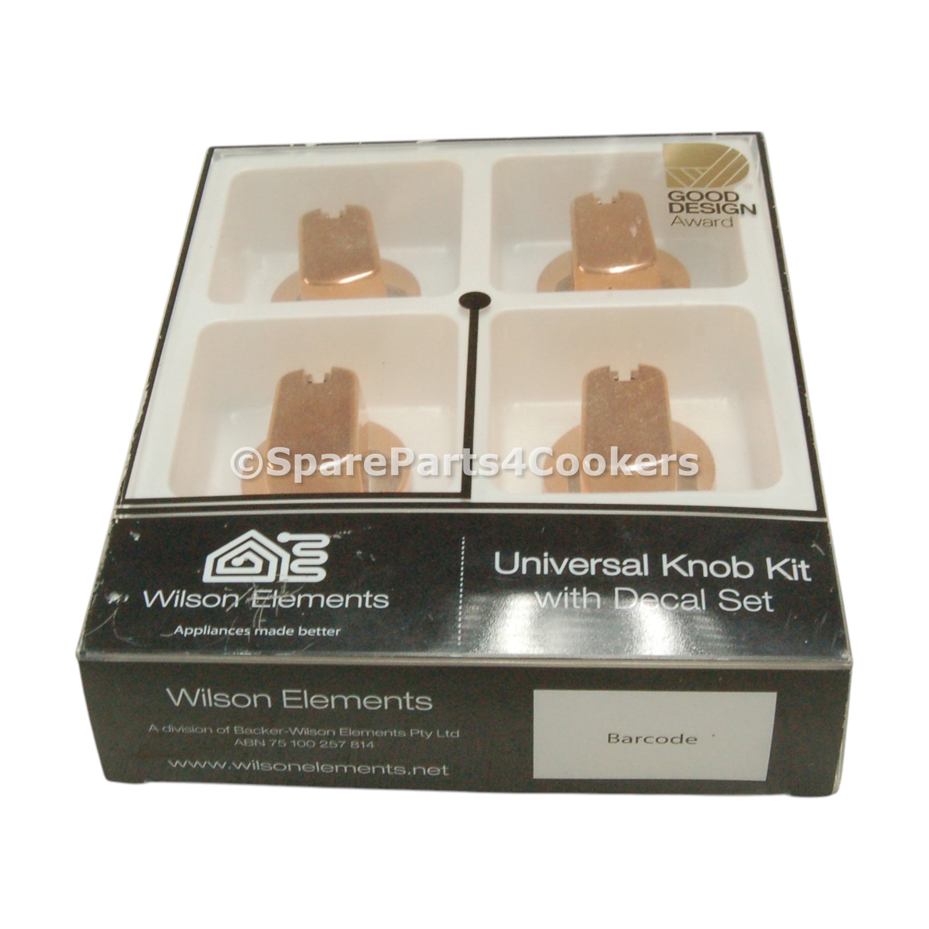 UNIVERSAL by WILSON ELEMENTS Rose Gold Hob Set of 4 Temperature Contro ...