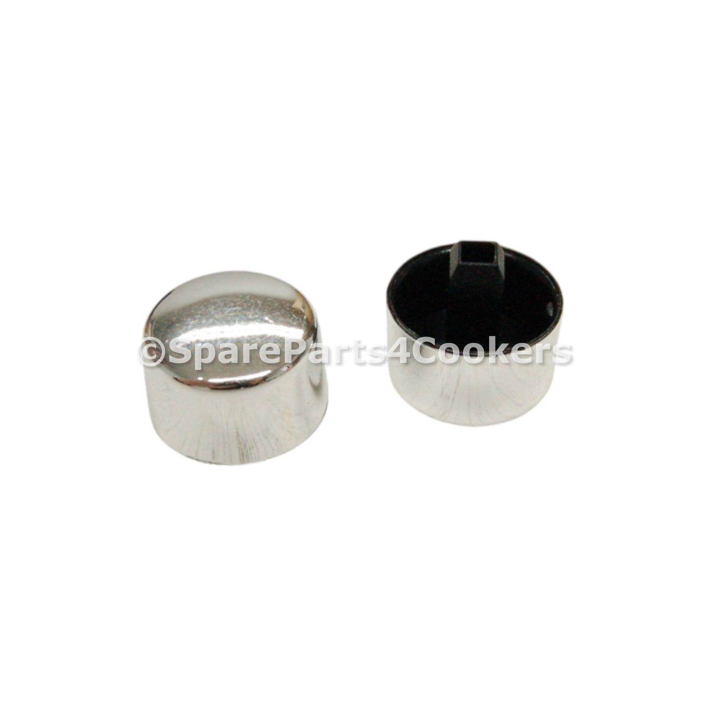 RANGEMASTER Compatible Chrome Silver Ignition and Light Knob / Button P098103 x2