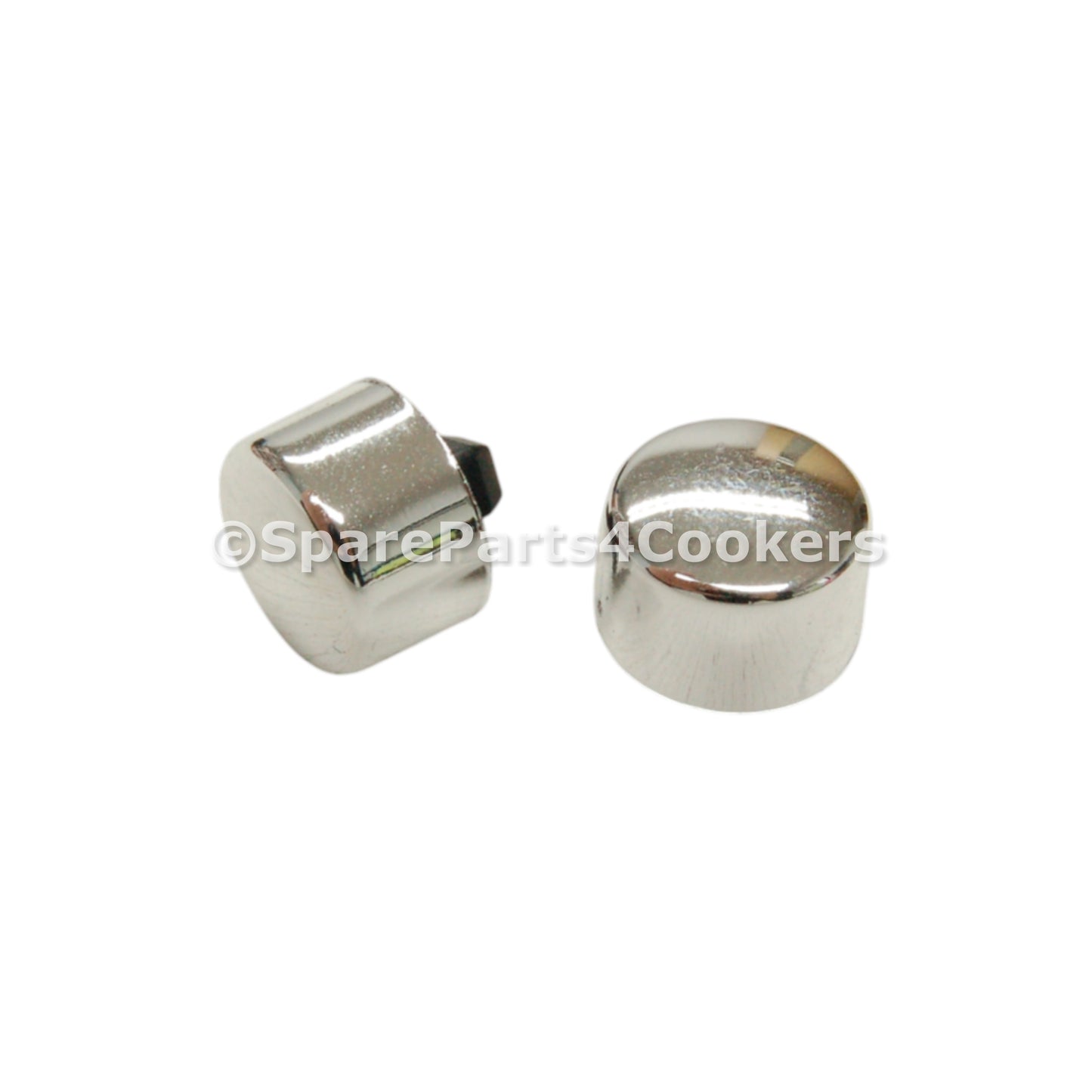 RANGEMASTER Compatible Chrome Silver Ignition and Light Knob / Button P098103 x2