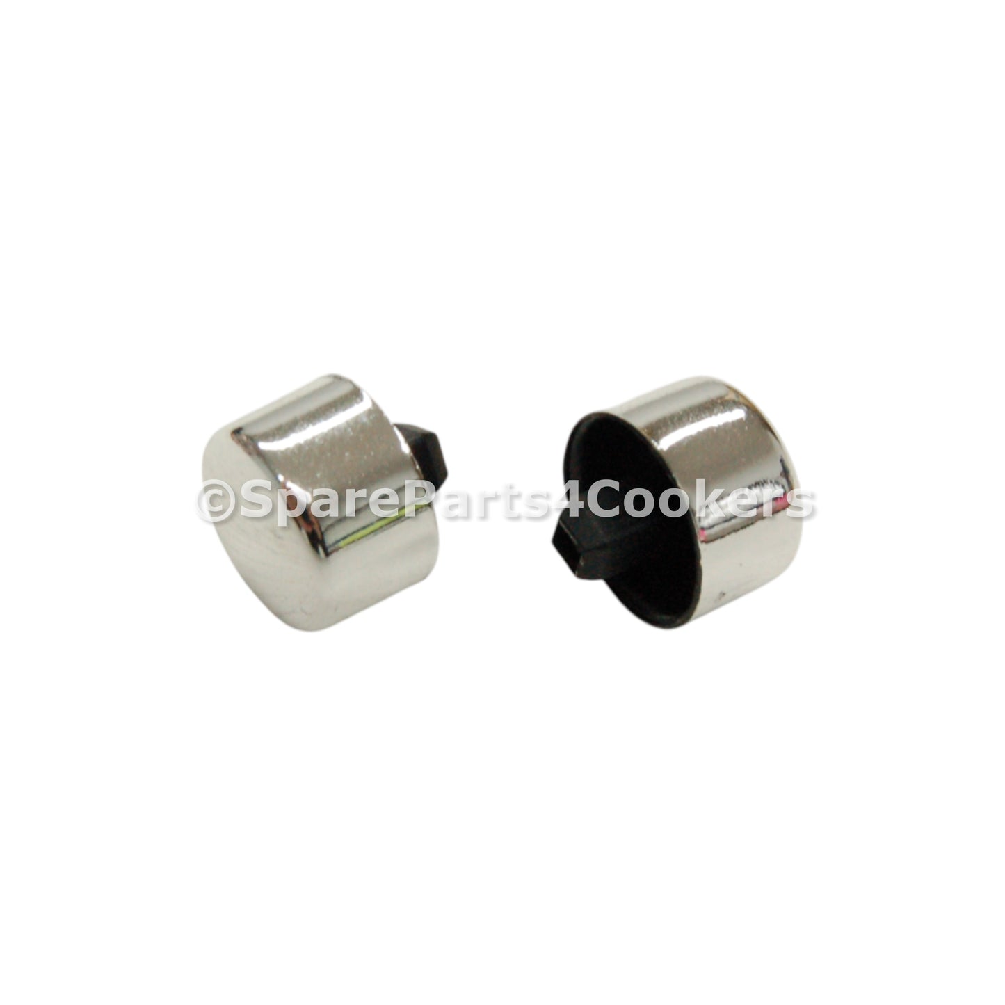 RANGEMASTER Compatible Chrome Silver Ignition and Light Knob / Button P098103 x2